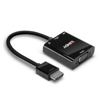 Lindy 38285, 0,1 m, HDMI Typ A (Standard), VGA (D-Sub), Männlich, Weiblich, Gerade