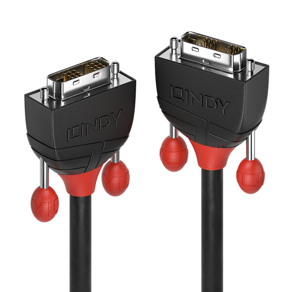 Lindy 36255, 1 m, DVI-D, DVI-D, Männlich, Männlich, Schwarz