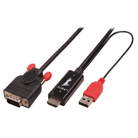 Lindy Videokabel - HDMI / VGA / USB - HD-15 (M)