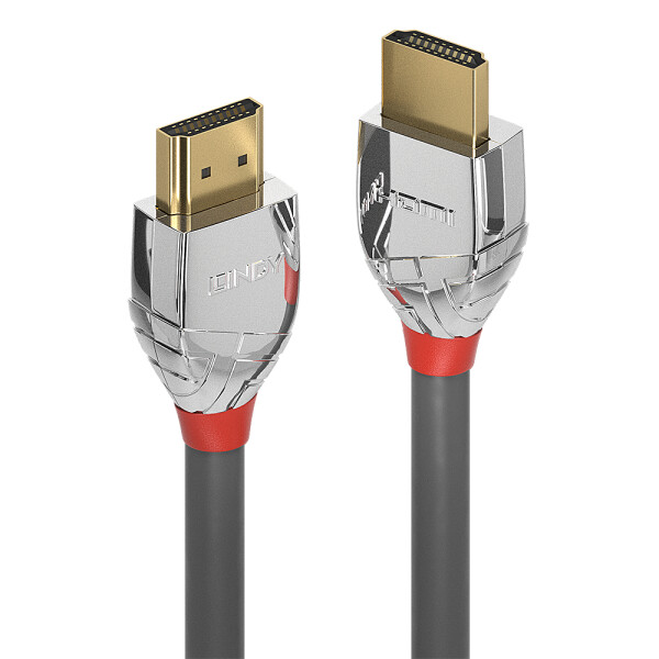 Lindy 37874, 5 m, HDMI Typ A (Standard), HDMI Typ A (Standard), 4096 x 2160 Pixel, 18 Gbit/s, Grau, Silber