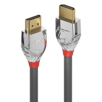 Lindy 37872, 2 m, HDMI Typ A (Standard), HDMI Typ A (Standard), 4096 x 2160 Pixel, 18 Gbit/s, Grau, Silber