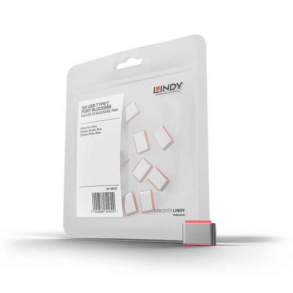 Lindy 40437, USB Typ-C, Pink, 10 Stück(e), 10 g