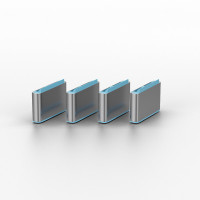 Lindy 40465, Schnittstellenblockierung + Schlüssel, USB Typ-C, Blau, Acrylnitril-Butadien-Styrol (ABS), 1 Stück(e), 10 g
