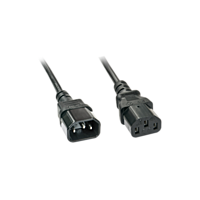 Lindy 30331, 2 m, C14-Koppler, C13-Koppler, H05VV-F3G