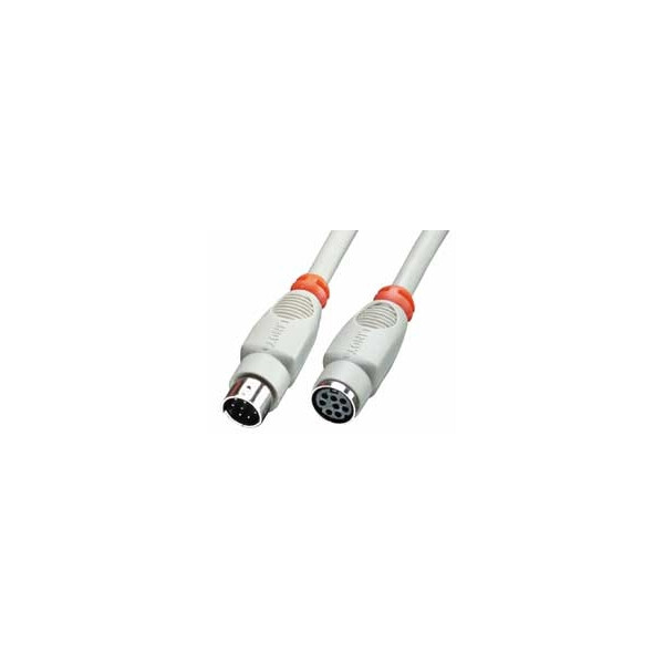 Lindy Apple Mac Serial Port Extension Cable, 2m, Grau, 2 m, Männlich/Weiblich, 8-pin M, 8-pin FM