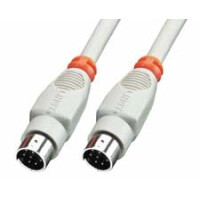 Lindy 8 Pin Mini DIN Cable 2 m, Grau, 2 m,...