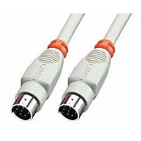 Lindy 8 Pin Mini DIN Cable 2 m, Grau, 2 m,...