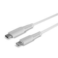 Lindy 31316, 1 m, Lightning, USB C, Männlich, Männlich, Weiß