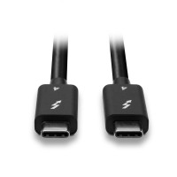 Lindy 31120, Männlich, Männlich, 1 m, Schwarz, Nickel/Gold, 40 Gbit/s