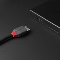 Lindy 36620, 0,5 m, USB C, Micro-USB B, USB 3.2 Gen 1 (3.1 Gen 1), Schwarz