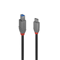 Lindy 36666, 1 m, USB C, USB B, USB 3.2 Gen 1 (3.1 Gen...