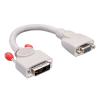 Lindy 41222, 0,2 m, DVI-A, VGA (D-Sub), Grau,...