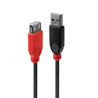 Lindy 42817, 5 m, USB A, USB A, USB 2.0, 0,48 Gbit/s, Schwarz