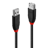 Lindy 42817, 5 m, USB A, USB A, USB 2.0, 0,48 Gbit/s, Schwarz