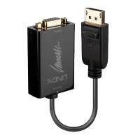 Lindy 41006, 0,15 m, VGA (D-Sub), DisplayPort, Männlich, Weiblich, Gerade