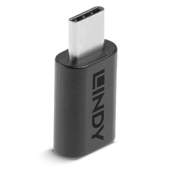 Lindy 41896, USB-C, Micro-B, Schwarz
