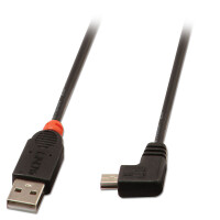 Lindy 31970, 0,5 m, USB A, Mini-USB B, USB 2.0,...