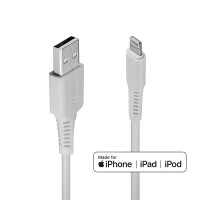 Lindy 31327, 2 m, Lightning, USB A, Weiß, Gerade,...