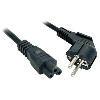 Lindy 5m, CEE 7/7 - IEC 320 C5, 5 m, CEE7/7, C5-Koppler
