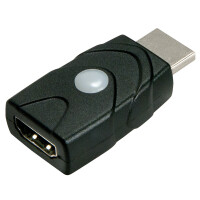 Lindy 32114, HDMI Type A, HDMI Type A, Schwarz
