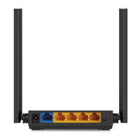 TP-LINK Archer C50 V6, Wi-Fi 5 (802.11ac), Dual-Band (2,4 GHz/5 GHz), Ethernet/LAN, Schwarz, Weiß, Tabletop-Router