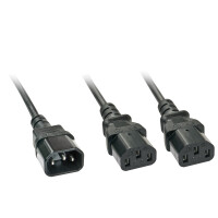 Lindy 30039, 2 m, C14-Koppler, 2 x C13-Koppler