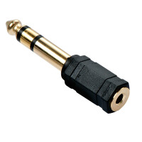 Lindy 35620, 6.3mm, 3.5mm, Schwarz
