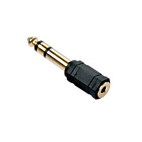 Lindy 35620, 6.3mm, 3.5mm, Schwarz