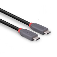 Lindy 36956, 0,8 m, USB C, USB C, USB4 Gen 3x2, 40 Gbit/s, Schwarz
