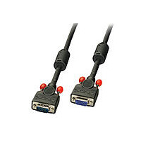 Lindy 36391, 0,5 m, VGA (D-Sub), VGA (D-Sub), Männlich, Weiblich, Schwarz