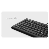 KeySonic ACK-3401U (UK), Tenkeyless (80 - 87 %), Kabelgebunden, USB, Membran Key Switch, QWERTY, Schwarz