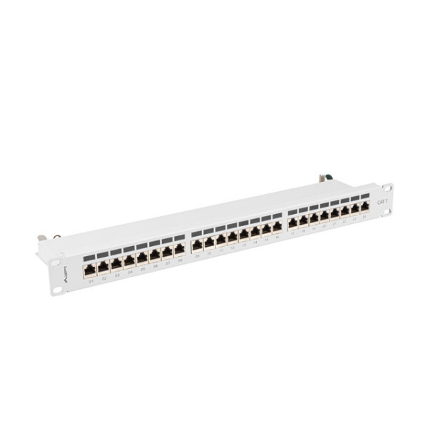 Lanberg PPS7-1024-S, Cat7, F/UTP (FTP), Grau, ABS, Metall, Rackeinbau, 1U