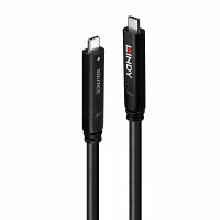 Lindy 43398, 10 m, USB C, USB C, USB 3.2 Gen 1 (3.1 Gen 1), 5 Gbit/s, Schwarz