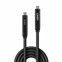 Lindy 43398, 10 m, USB C, USB C, USB 3.2 Gen 1 (3.1 Gen 1), 5 Gbit/s, Schwarz