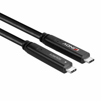 Lindy 43398, 10 m, USB C, USB C, USB 3.2 Gen 1 (3.1 Gen 1), 5 Gbit/s, Schwarz