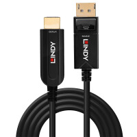 Lindy 38494, 50 m, DisplayPort, HDMI Typ A (Standard), Männlich, Männlich, Gerade