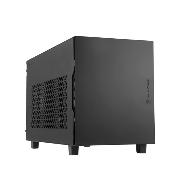 SilverStone SUGO 15, Cube, PC, Schwarz, Mini-DTX, Mini-ITX, Aluminium, Stahl, 24 cm