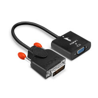 Lindy DVI auf VGA Konverter, 0,1 m, DVI-D, VGA (D-Sub), Männlich, Weiblich, Gerade