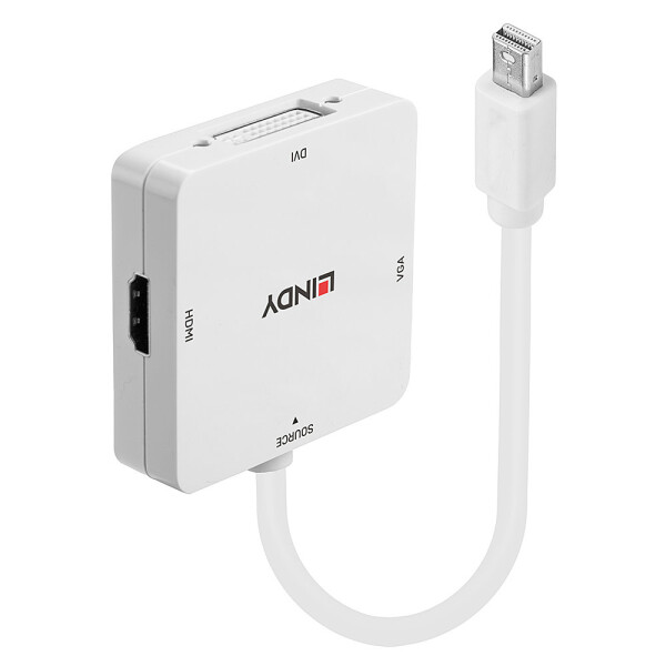 Lindy 41035, 0,2 m, 2160p, Weiß, Aktiver Videokonverter, 10 - 85%, 53 g
