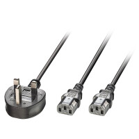 Lindy 30371, 2,5 m, 2 x C13-Koppler