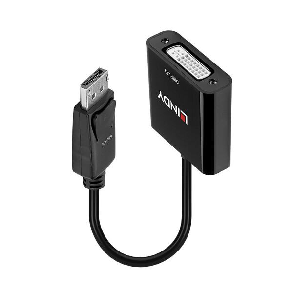Lindy 41734, Schwarz, Aktiver Videokonverter, 30 g, 170 mm, Mini DisplayPort, DVI-D