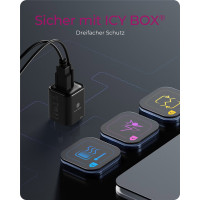 ICY BOX IB-PS1020-PD, Drinnen, AC, Schwarz