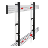B-TECH BT8390-VESA800F, Flachbildschirm-Montagearm, Schwarz, 200 kg, Wand, 182,9 cm (72"), 106,7 cm (42")