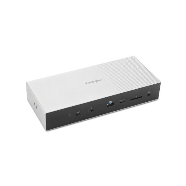 Kensington Zubehör Notebook, Kabelgebunden, Thunderbolt 5, 140 W, 3,5 mm, 10,100,1000,2500 Mbit/s, Schwarz, Grau