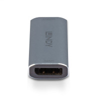 Lindy 38421, 7680 x 4320 Pixel, AV-Repeater, 40 m, Kabelgebunden, Silber
