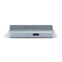 Lindy 38421, 7680 x 4320 Pixel, AV-Repeater, 40 m, Kabelgebunden, Silber