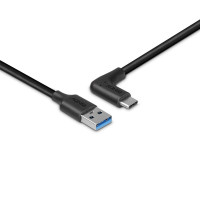 Lindy 32014, 1,5 m, USB A, USB C, USB 3.2 Gen 2 (3.1 Gen 2), 10 Gbit/s, Schwarz