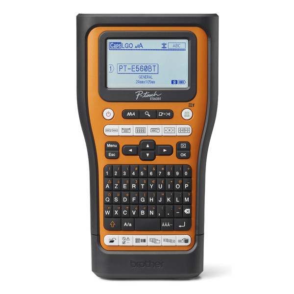 Brother PT-E560BTVP, QWERTZ, HSE/TZe, Wärmeübertragung, 180 x 180 DPI, 20 mm/sek, Verkabelt & Kabellos