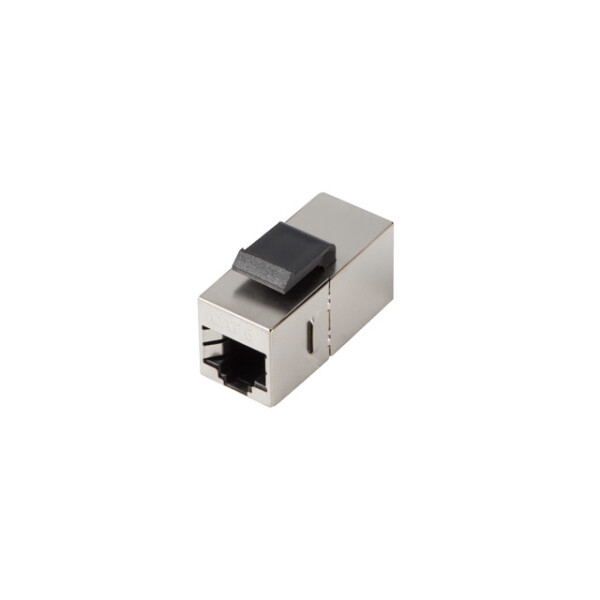 Lanberg KSF6-3000, Flach, Schwarz, Edelstahl, RJ-45, RJ-45, Weiblich, Weiblich