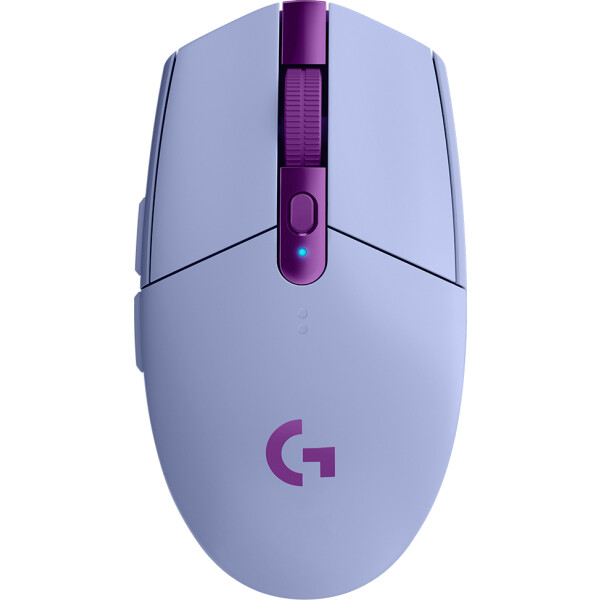 Logitech G G305, rechts, Optisch, RF Wireless + Bluetooth, 12000 DPI, 1 ms, Lila